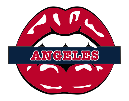 Los Angeles Angels Of Anaheim Lips Logo vinyl decal